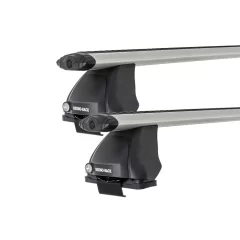 Rhino Rack JA2030 Vortex 2500 Silver 2 Bar Roof Rack for ALFA ROMEO 147 5dr Hatch with Bare Roof (2001 to 2011)