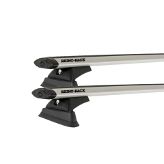 Rhino Rack JB0079 Vortex RCL Trackmount Silver 2 Bar Roof Rack for CHRYSLER PT Cruiser 5dr Hatch with Bare Roof (2000 to 2010)