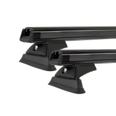 Rhino Rack JB0082 Heavy Duty RCL Trackmount Black 2 Bar Roof Rack for CHRYSLER PT Cruiser 5dr Hatch with Bare Roof (2000 to 2010)