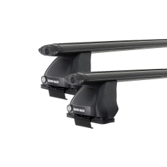 Rhino Rack JA1888 Vortex 2500 Black 2 Bar Roof Rack for ALFA ROMEO 147 5dr Hatch with Bare Roof (2001 to 2011)