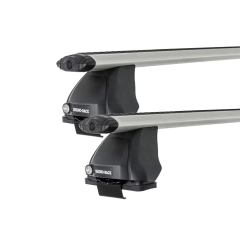 Rhino Rack JA2030 Vortex 2500 Silver 2 Bar Roof Rack for ALFA ROMEO 147 5dr Hatch with Bare Roof (2001 to 2011)
