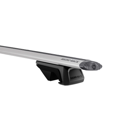 Rhino Rack JC-01549 Vortex RX Silver 2 Bar Roof Rack for Jeep Cherokee KK 5dr SUV with Raised Roof Rail (2008 to 2013) - Raised Rail Mount