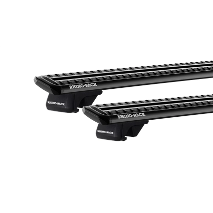 Rhino Rack JC-05175 Sportz SX Black 2 Bar Roof Rack for Mercedes Benz Viano W639 4dr Van with Raised Roof Rail (2003 to 2014) - Raised Rail Mount