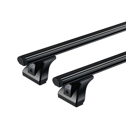 CRUZ Cargo Black 2 Bar Roof Rack for Iveco Daily 3000/H1 (7.3 m3) SWB Low Roof with Factory Mounting Point (2014 onwards) - Factory Point Mount
