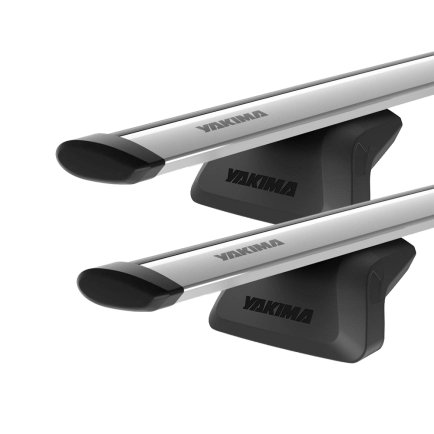 Yakima JetStream Silver 2 Bar Roof Rack for Nissan Qashqai J12 5dr SUV with Flush Roof Rail (2023 onwards) - Flush Rail Mount