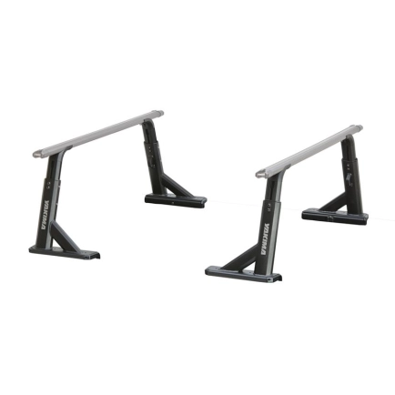 Yakima OverHaul HD Black 2 Bar Roof Rack for Jeep Gladiator JT 4dr Ute with Rain Gutter (2020 onwards) - Clamp Mount