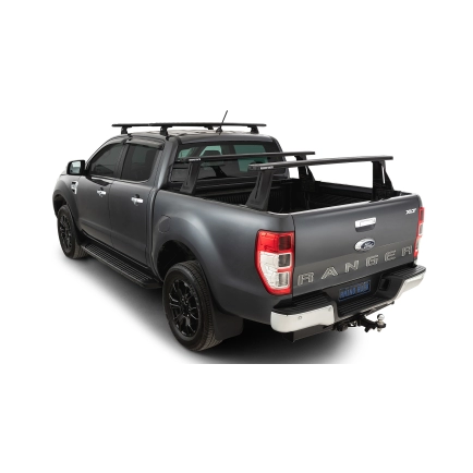 Rhino Rack JC-01582 Reconn-Deck 2 Bar Ute Tub System for Ford Ranger PX/PX2/PX3 4dr Ute Dual Cab 2011 - 2022