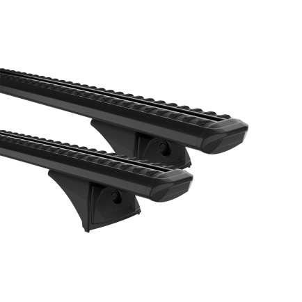 Rhino Rack JC-04605 Sportz RX300H Black 2 Bar Roof Rack for Honda CR-V RD 5dr SUV with Flush Roof Rail (1996 to 2006) - Factory Point Mount