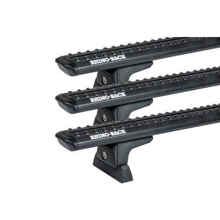 Rhino Rack JC-05150 Sportz RLT600 Black 3 Bar Roof Rack for Mercedes Benz Vito W447 4dr SWB/LWB Low Roof with Factory Mounting Point (2015 onwards) - Factory Point Mount