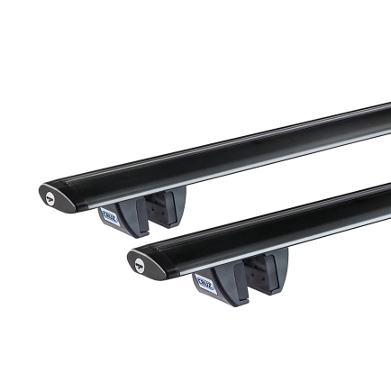 CRUZ Airo Dark R Roof Rack for TATA Indigo 5dr SUV with Raised Roof Rail (2004 onwards)