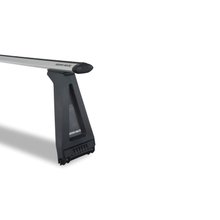 Rhino Rack JA2817 Vortex RL280 Silver 2 Bar Roof Rack for Nissan Patrol GQ 5dr SUV with Rain Gutter (1990 to 1997) - Gutter Mount