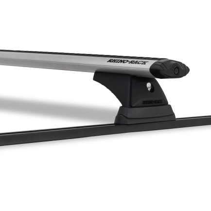 Rhino Rack JB0849 - Vortex RCH Trackmount Silver 2 Bar Roof Rack for SSANGYONG Musso 5dr SUV from 1996