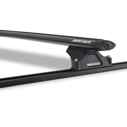 Rhino Rack JA8705 Vortex RLTP Trackmount Black 2 Bar Roof Rack for Nissan Terrano II R20 5dr SUV with Bare Roof (1993 to 2006) - Track Mount