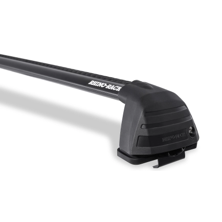 Rhino Rack RV0037B Vortex ROC25 Flush Black 2 Bar Roof Rack for Honda MDX YD 5dr Wagon with Factory Fitted Track (2003 to 2007) - Clamp Mount