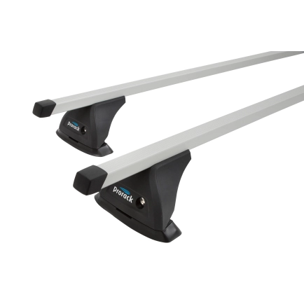 Prorack Standard Silver 2 Bar Roof Rack for Mahindra Scorpio 5dr SUV with Flush Roof Rail (2023 onwards) - Raised Rail Mount