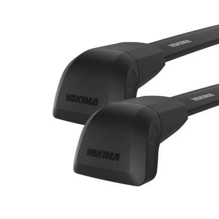 Yakima JetStream FX SightLine Black 2 Bar Roof Rack for Ssangyong Tivoli 5dr SUV with Flush Roof Rail (2015 onwards) - Flush Rail Mount