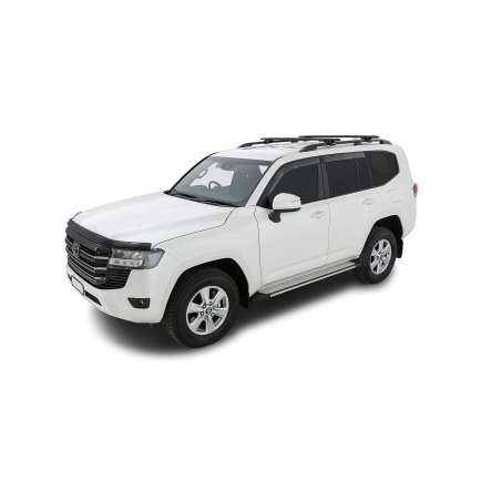 Rhino Rack JC-01549 Vortex RX Black 2 Bar Roof Rack for Nissan Patrol Y62 5dr SUV with Raised Roof Rail (2012 onwards) - Raised Rail Mount