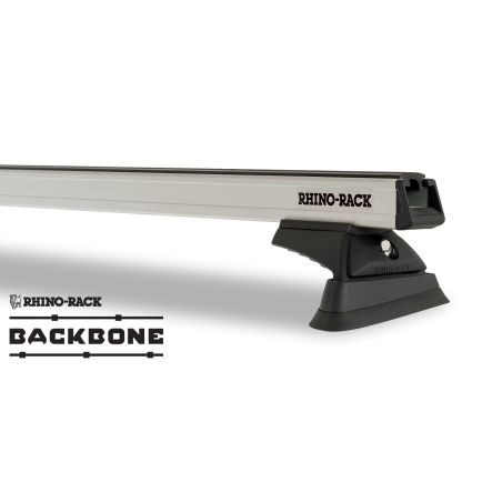 Rhino Rack JC-01319 - Heavy Duty RCL Silver 2 Bar Rhino-Rack Backbone Roof Rack for JEEP Wrangler 5dr SUV from 2011