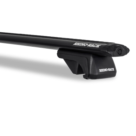Rhino Rack JA9143 Vortex SX Black 2 Bar Roof Rack for Nissan Patrol Y62 5dr SUV with Raised Roof Rail (2012 onwards) - Flush Rail Mount