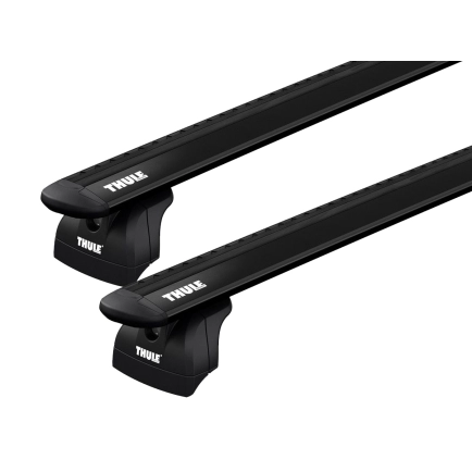 Thule 753 WingBar Rapid System Black 2 Bar Roof Rack for Jaguar E-Pace 5dr SUV with Flush Roof Rail (2016 onwards) - Flush Rail Mount