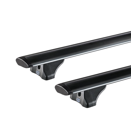 CRUZ Airo FIX Black 2 Bar Roof Rack for MG EHS PHEV 5dr SUV with Flush Roof Rail (2018 onwards) - Flush Rail Mount
