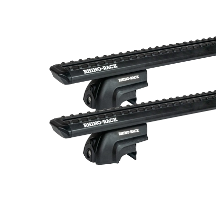 Rhino Rack JC-04940 Sportz SX Black 2 Bar Roof Rack for Volvo XC90 5dr SUV with Flush Roof Rail (2015 onwards) - Flush Rail Mount