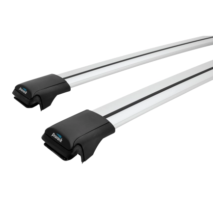 Prorack Aero Rail Bar Silver 2 Bar Roof Rack for TOYOTA Rav 4 20 Series 3dr SUV with Raised Roof Rail (2000 to 2006)