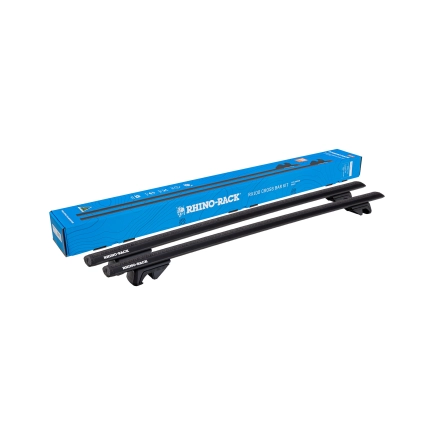 Rhino Rack RXB1VA137 RX100 Cross Bar Kit for Lexus LX470 5dr SUV with Raised Roof Rail (1998 to 2007) - Raised Rail Mount