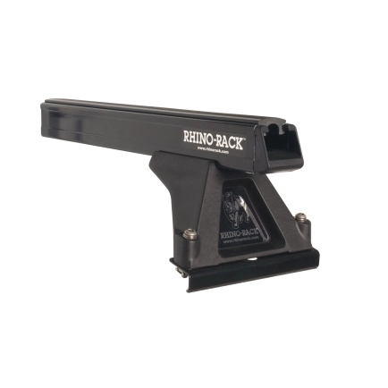 Rhino Rack JA0817 Heavy Duty RLTF Black 2 Bar Roof Rack for Volkswagen Caravelle T6 4dr T6 LWB Low Roof with Bare Roof (2015 onwards) - Factory Point Mount