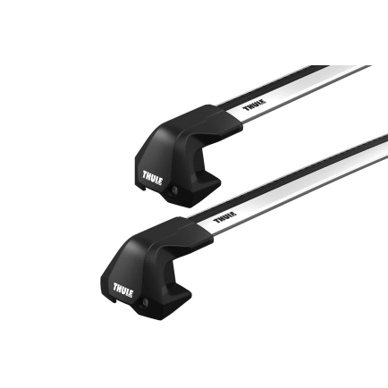 Thule WingBar Edge Silver 2 Bar Roof Rack for MINI Clubman 5dr Hatch with Bare Roof (2016 onwards)