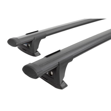Prorack Aero Through Black 2 Bar Roof Rack for MG HS 5dr SUV with Flush Roof Rail (2018 onwards) - Flush Rail Mount