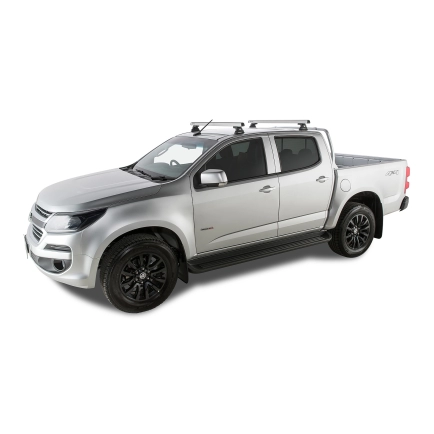 Heavy Duty RLT600 Ditch Mount Silver 2 Bar Roof Rack | Rhino-Rack