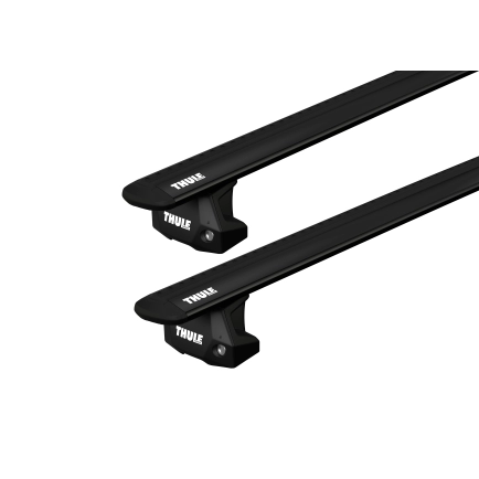 Thule WingBar Evo Black 2 Bar Roof Rack for CITROEN Berlingo 4dr LWB with Factory Mounting Point (2008 to 2018)