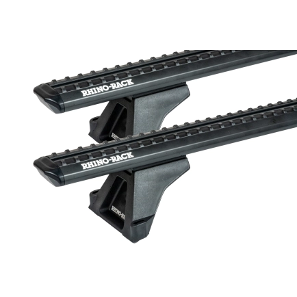 Rhino Rack JC-04400 Sportz RLTF Trackmount Black 2 Bar Roof Rack for Jeep Grand Cherokee ZG-ZJ 5dr SUV with Bare Roof (1996 to 1999) - Track Mount