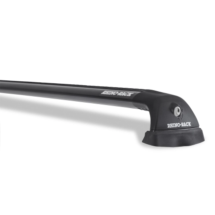 Rhino Rack RVP70 Vortex RVP Black 2 Bar Roof Rack for Hyundai Tucson TL 5dr SUV with Flush Roof Rail (2015 to 2020) - Factory Point Mount