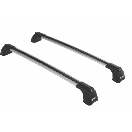Turtle AIR3 Silver 2 Bar for Mazda CX-5 KE 5dr SUV with Bare Roof (2012 to 2017)