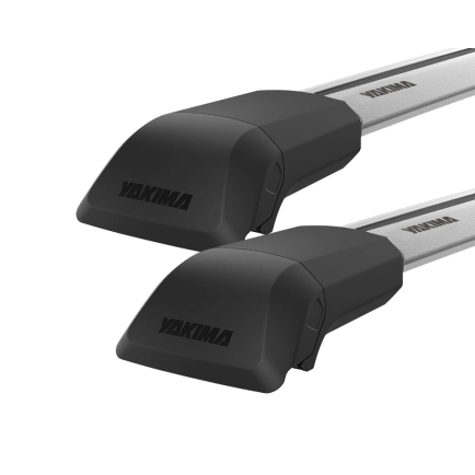 Yakima JetStream FX Flush Bar Silver 2 Bar Roof Rack for LDV D90 5dr SUV with Factory Mounting Point (2017 onwards)