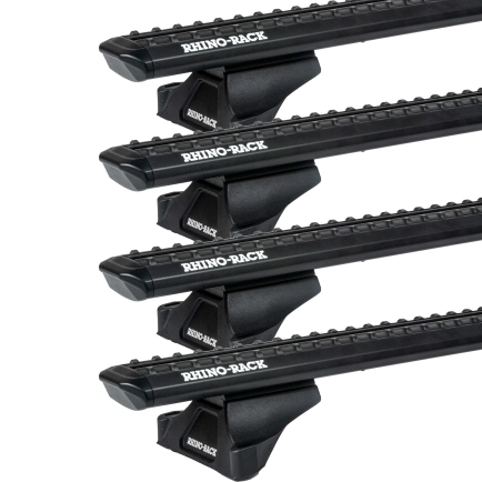 Rhino Rack JC-05082 Sportz RLTP Black 4 Bar Roof Rack for Renault Master X62 4dr LWB High Roof with Factory Mounting Point (2011 onwards) - Factory Point Mount