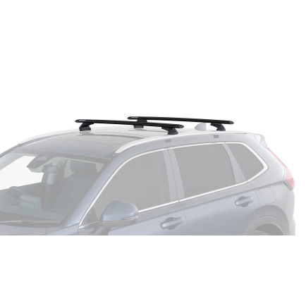 Rhino Rack JC-02115 Vortex RCL Black 2 Bar Roof Rack for Honda CR-V RM 5dr SUV with Flush Roof Rail (2012 to 2018) - Factory Point Mount