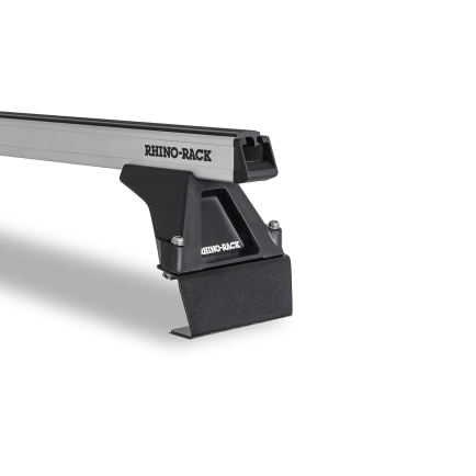 Rhino Rack JA1029 - Heavy Duty RLTF Silver 2 Bar Roof Rack for ISUZU N-Series 4dr 4dr Truck from 1986