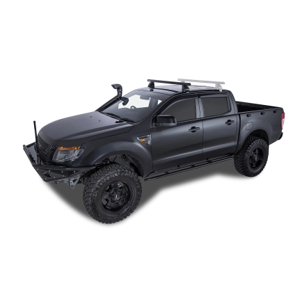Ford Ranger PX (Double Cab) | Heavy Duty 2500 Black 1 Bar Front Roof Rack | Rhino-Rack