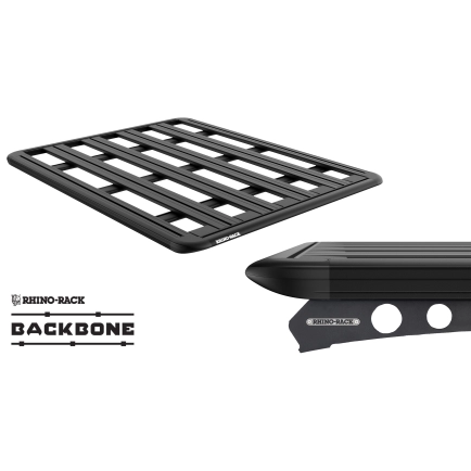 Rhino Rack JC-01806 Pioneer 6 Platform (1500mm x 1240mm) with Backbone for Isuzu D-Max LS-M/LS-U/SX 4dr Ute with Bare Roof (2020 onwards)