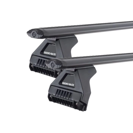 Rhino Rack JB0099 Vortex RL110 Black 2 Bar Roof Rack for JEEP Wrangler 5dr SUV with Bare Roof (2019 onwards)