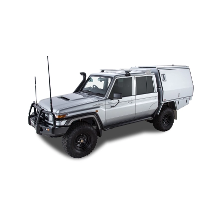 Toyota LC VDJ79R | Vortex RL110 Silver 1 Bar (Front) | Rhino-Rack