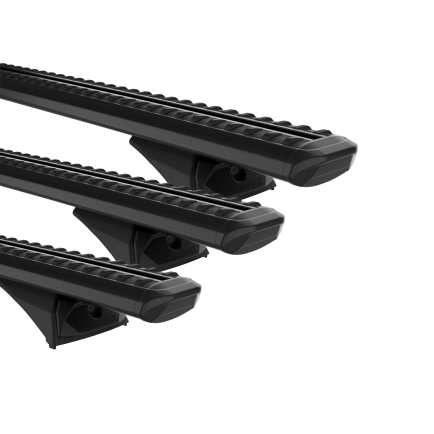 Rhino Rack JC-04628 Sportz RX300L Black 3 Bar Roof Rack for Holden Trailblazer RG 5dr SUV with Flush Roof Rail (2016 to 2020) - Factory Point Mount