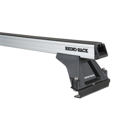 Rhino Rack JA8022 - Heavy Duty RLTF Silver 1 Bar Roof Rack for ISUZU F-Series 2dr 2dr Truck from 1986