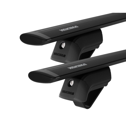 Yakima JetStream TimberLine Black 2 Bar Roof Rack for Dodge Journey 5dr SUV with Raised Roof Rail (2008 to 2017) - Raised Rail Mount