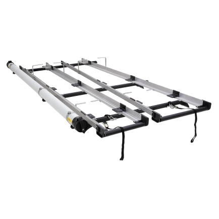 Rhino Rack JC-00857 - Multislide Double 3.0m Ladder Rack System with Conduit for TOYOTA Hiace 2dr LWB Low Roof from 2005