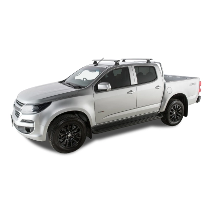 Vortex RLT600 Ditch Mount Silver 2 Bar Roof Rack | Rhino-Rack