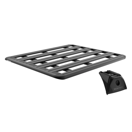 Rhino Rack JC-03613 Pioneer 6 Platform (1300mm x 1240mm) with RX300H legs for Isuzu D-Max LS-M/LS-U/SX 4dr Ute with Bare Roof (2008 to 2012) - Factory Point Mount